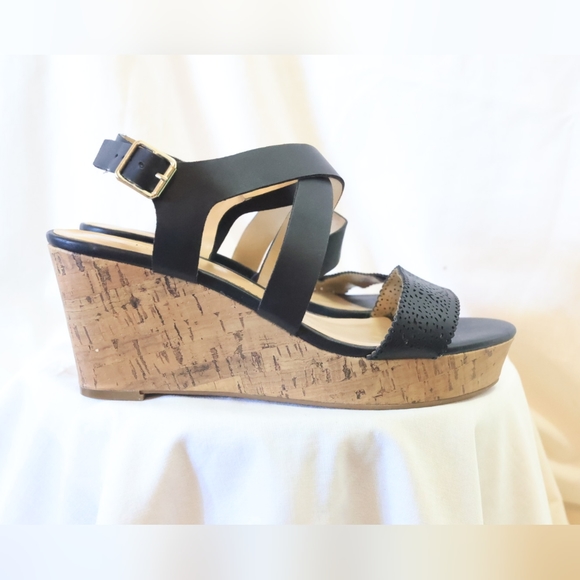 Expression Camila Platform Wedge Sandals Size 8 - Picture 12 of 15